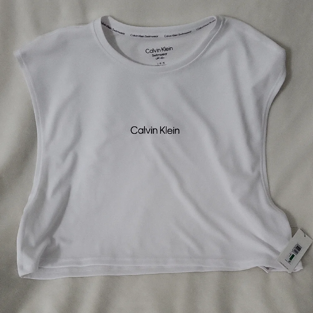 Calvin Klein Men's White Muscle Tee